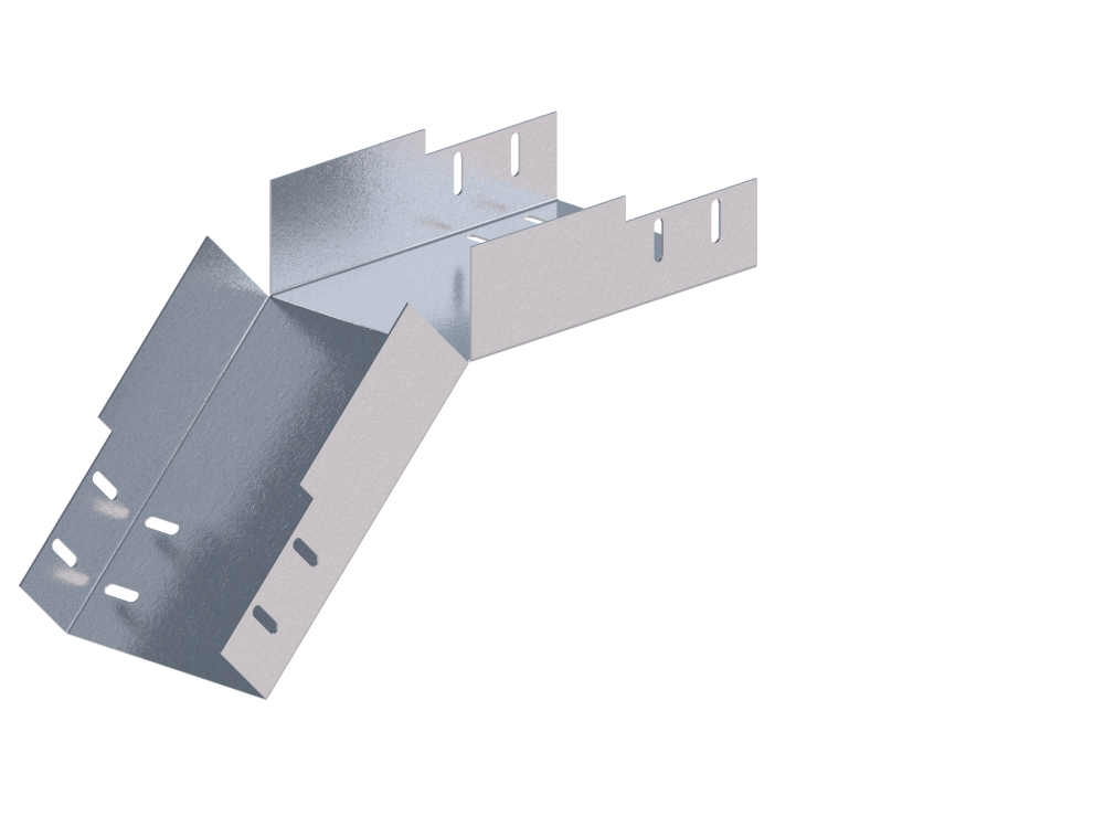 Лоток монтажный угловой 45 вниз ЛУ45Н.150.100.347.2.1