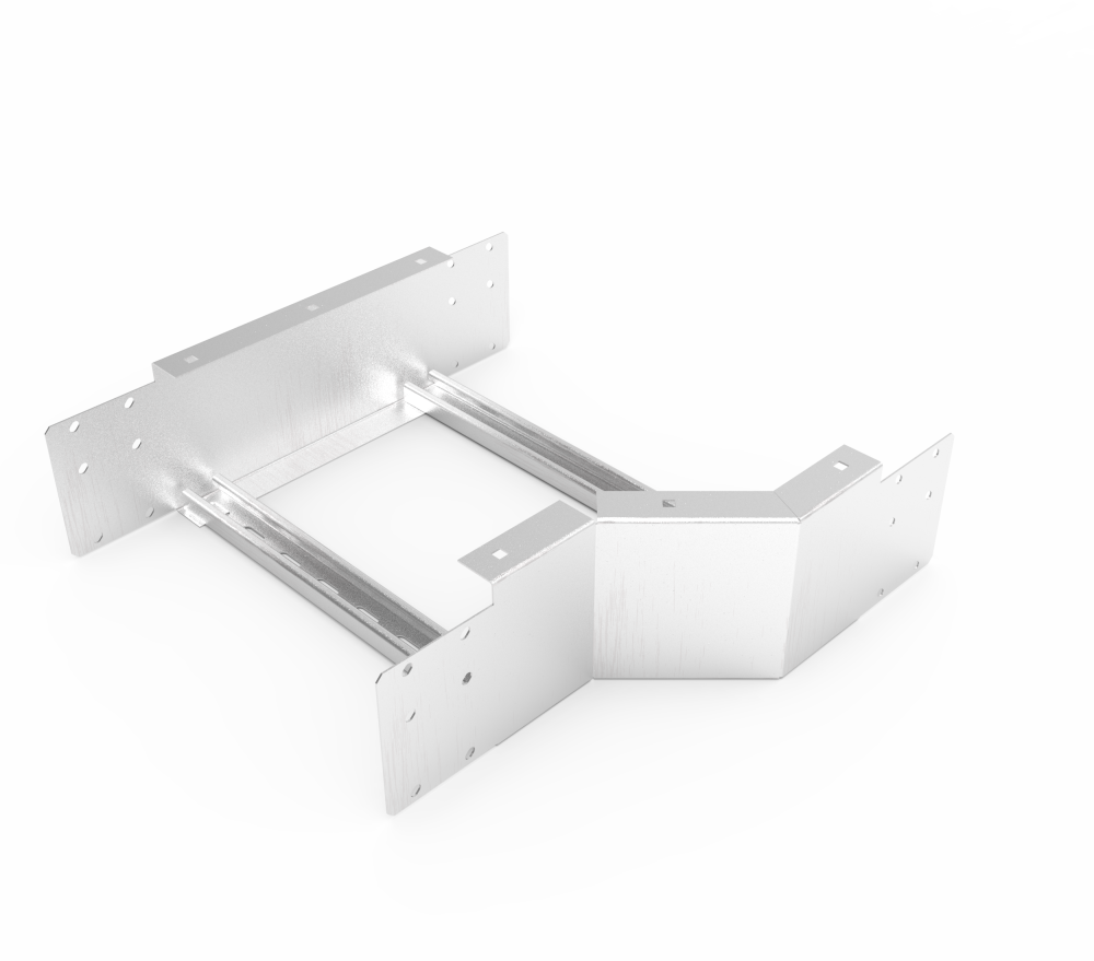 Кабельрост угловой  с R=100 мм редукторный левый  РУ1РЛ.400.150.100.1,5.2