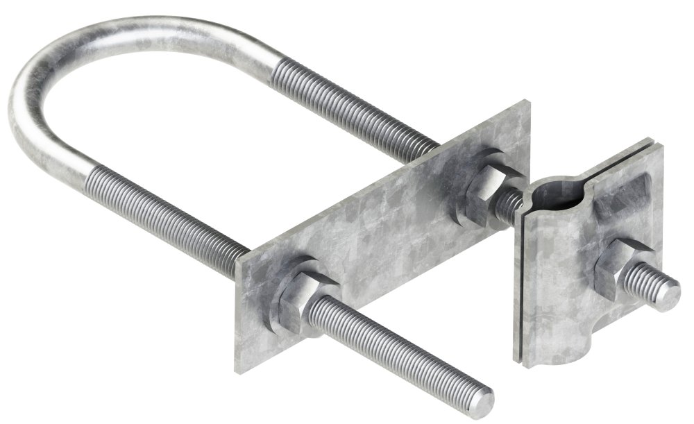 Аксессуары крепление фиксатор одинарный шириной  98 мм, высотой 50 мм, длиной 160 мм, толщиной (диаметром) 8 мм с гальванопокрытием ЗАКФ1.98.50.160.8.14