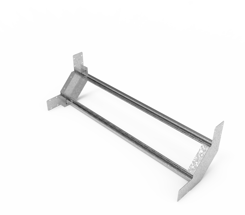 Кабельрост угловой  с R=100 мм 90 вверх РУ190В.1000.100.100.1,5.1