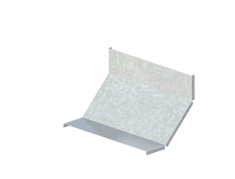 Крышка лотка монтажного углового 90 вверх ЛР90В.400.10.236.0,8.6