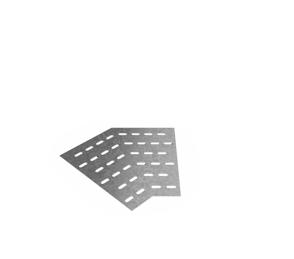 Дно кабельроста углового с R=100 мм 45 горизонтальный РД145Г.400.0.100.2,5.1
