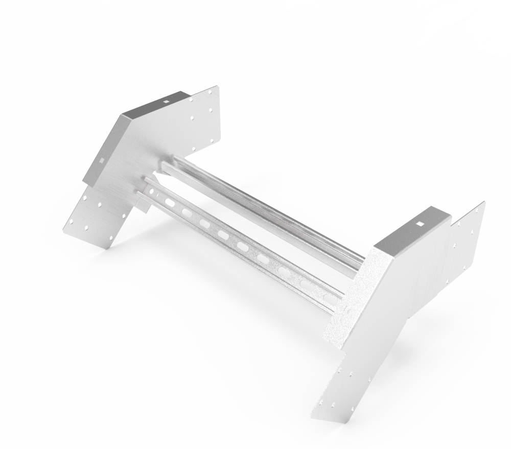 Кабельрост угловой  с R=100 мм 45 вниз РУ145Н.600.150.100.1,5.2