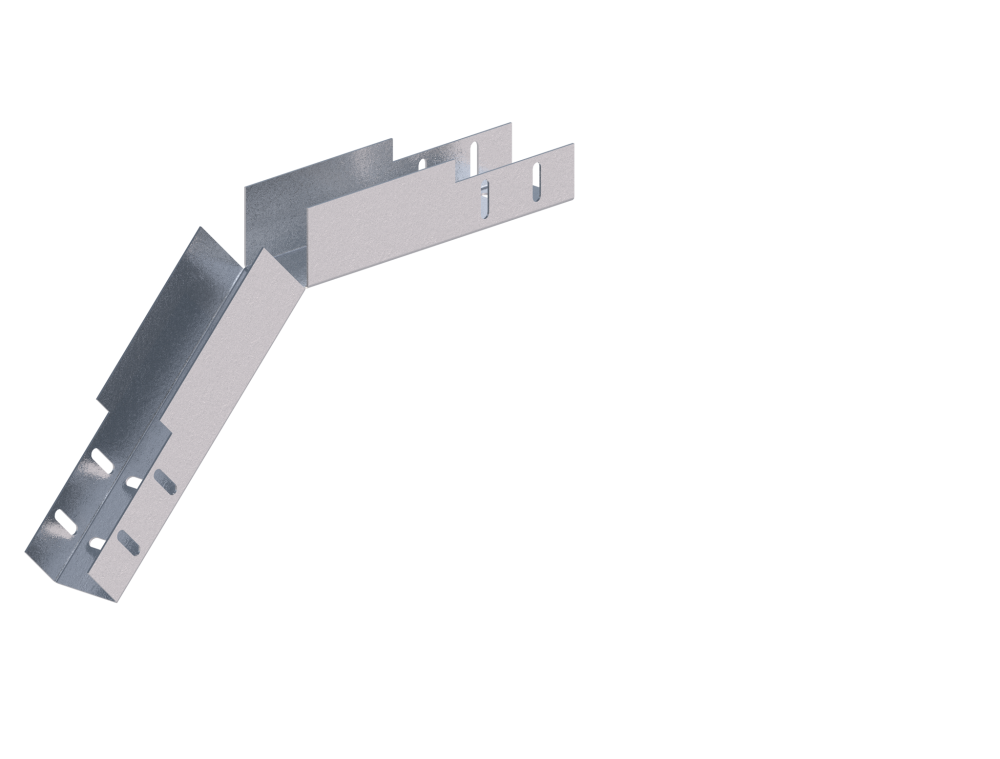 Лоток монтажный угловой 45 вниз ЛУ45Н.50.50.382.1,5.1