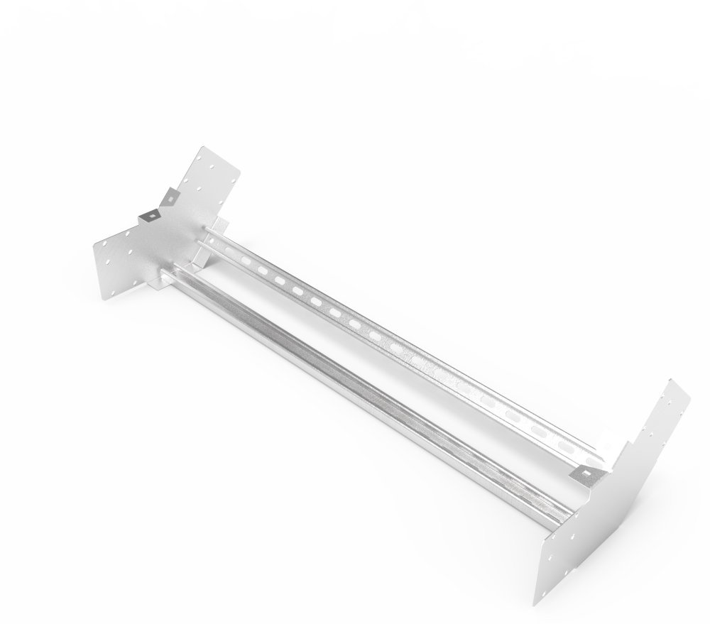 Кабельрост угловой  с R=100 мм 45 вверх РУ145В.1000.150.100.1,5.2