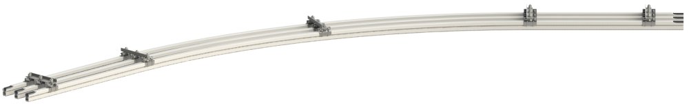 Секция угловая трехфазная R=1200-1700мм, угол90 У3030.A.R1 У2