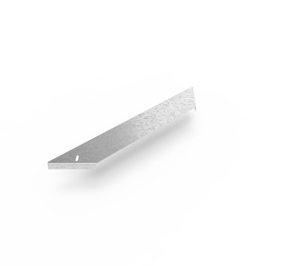 Крышка кабельроста углового с R=100 мм ответвительный горизонтальный РК1ОГ.400.20.100.3.1