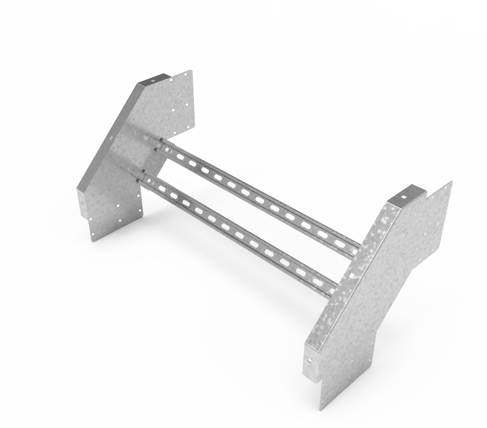 Кабельрост угловой  с R=100 мм 90 вниз РУ190Н.900.200.100.2,5.1