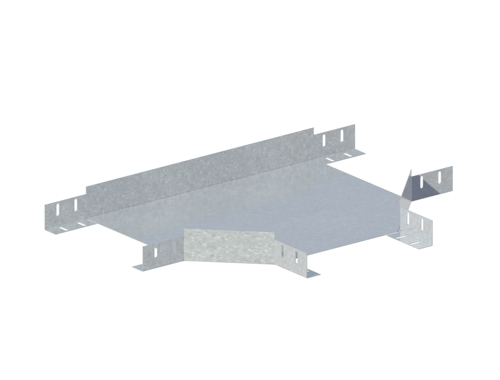 Лоток монтажный угловой тройниковый горизонтальный ЛУТГ.300.100.751.1,2.6