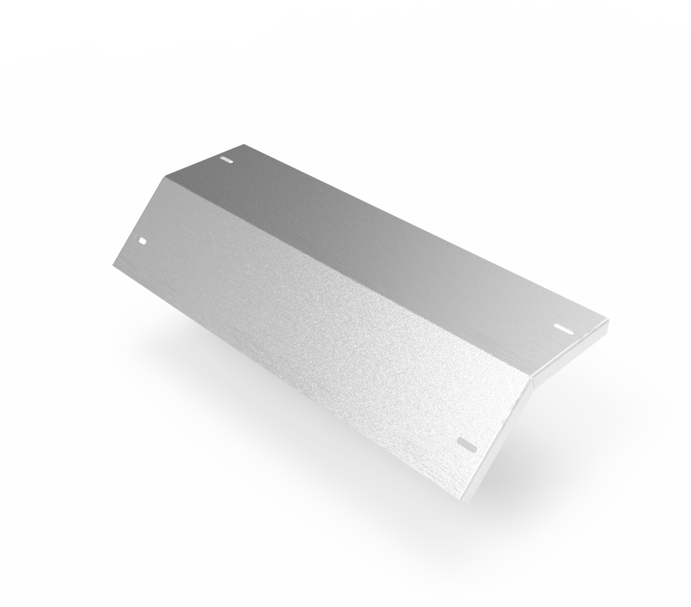 Крышка кабельроста углового с R=100 мм 45 вниз РК145Н.700.20.100.1,5.2