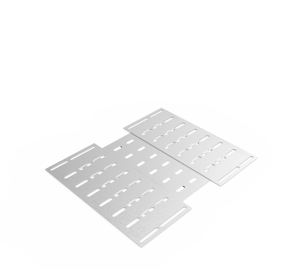 Дно кабельроста углового с R=100 мм шарнирный  РД1Ш.500.0.100.2.2