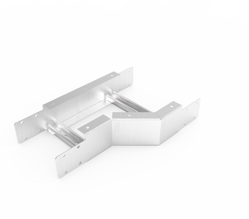 Кабельрост угловой  с R=100 мм редукторный левый  РУ1РЛ.300.100.100.1,5.2