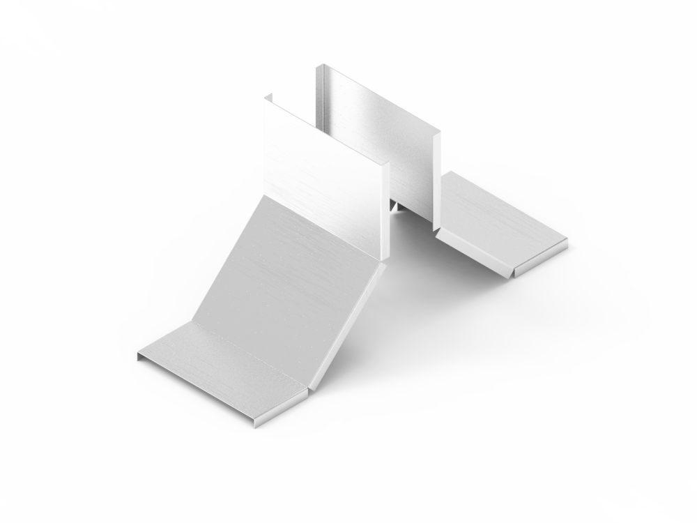 Крышка лотка монтажного углового тройникового вверх ЛРТВ.400.15.472.1,2.2