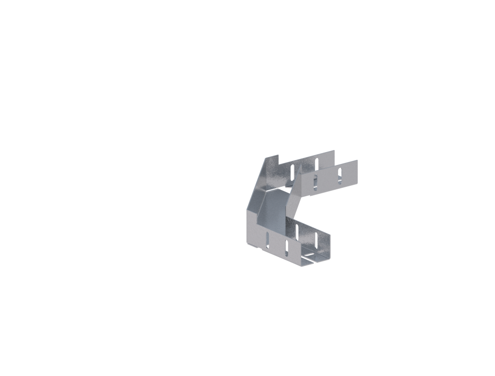 Лоток монтажный угловой 90 горизонтальный ЛУ90Г.50.50.278.1,2.1