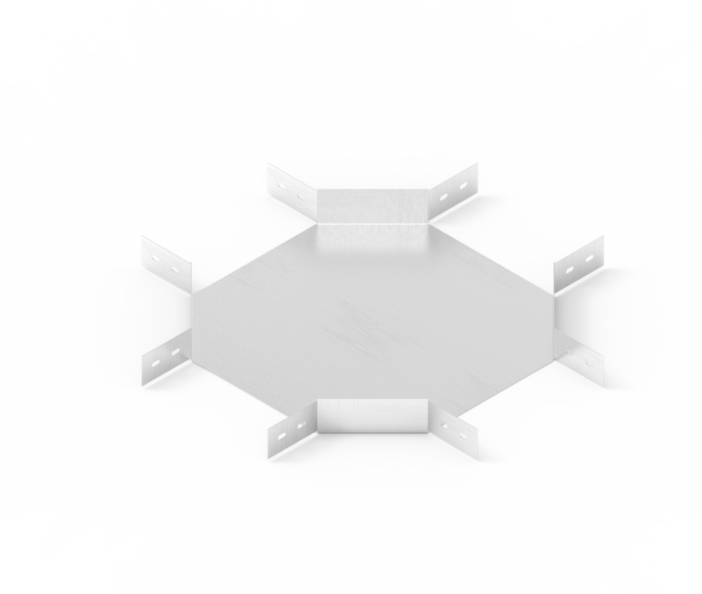 Лоток крестообразный НЛ60-К М1 AISI 304 (h=100мм, s=1,5мм)