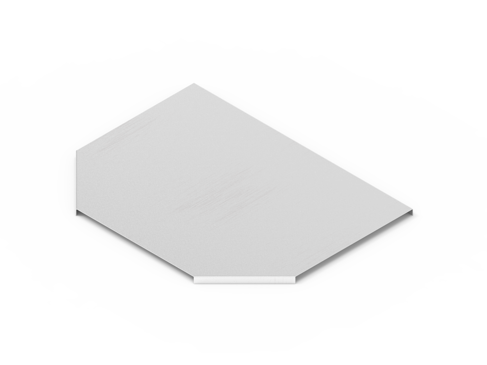 Крышка лотка тройникового НЛК30-Т М1 AISI 304 (h=50мм, s=1,2мм)