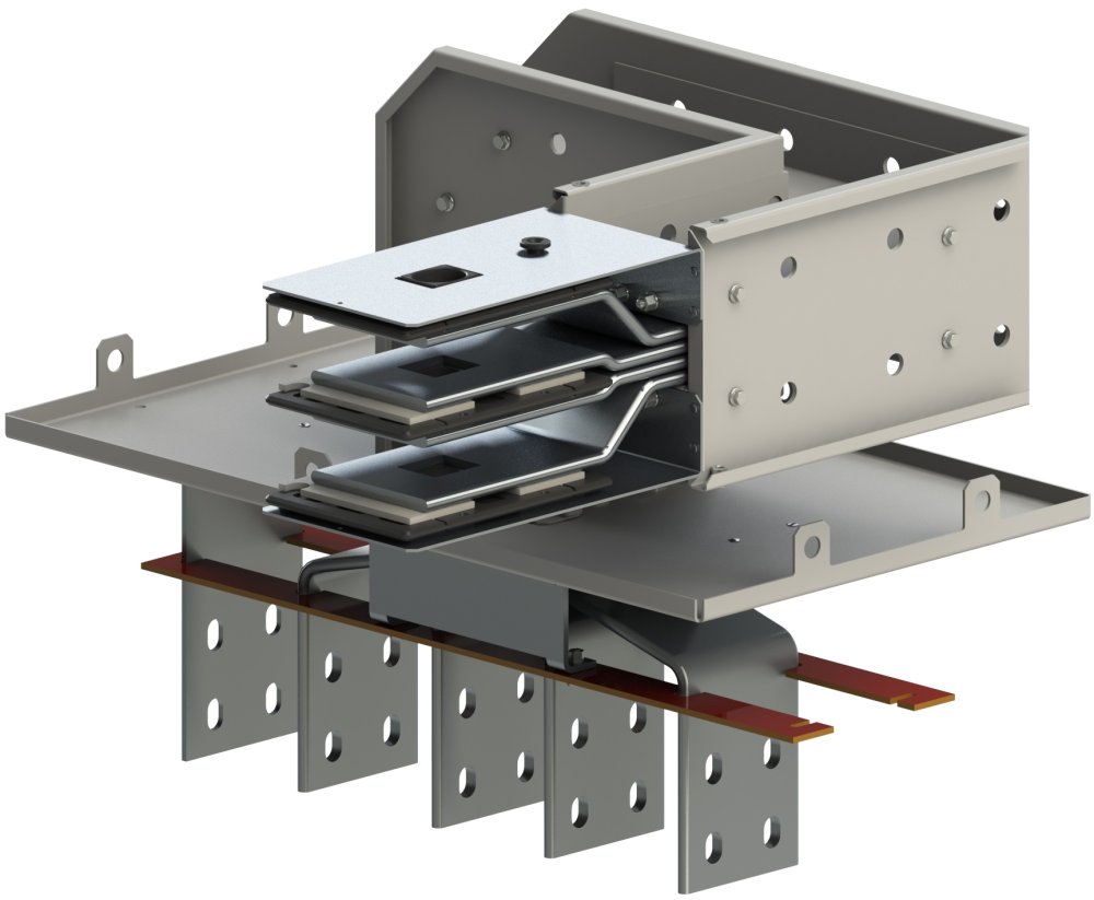Секция присоединительная к шкафу угловая горизонтальная в пространстве правая ШМА 5.10.4000.59