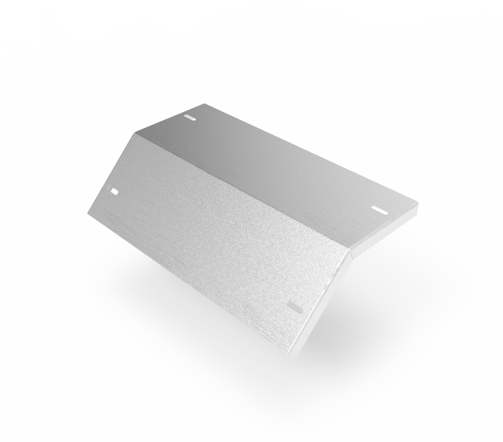 Крышка кабельроста углового с R=100 мм 45 вниз РК145Н.400.20.100.1,5.2