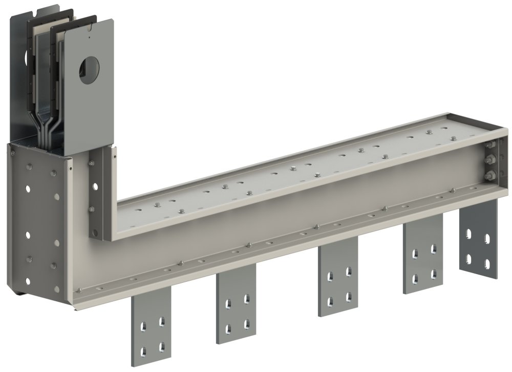 Секция присоединительная к трансформатору (подключение вертикально в сторону) ШМА 5.10.5000.551