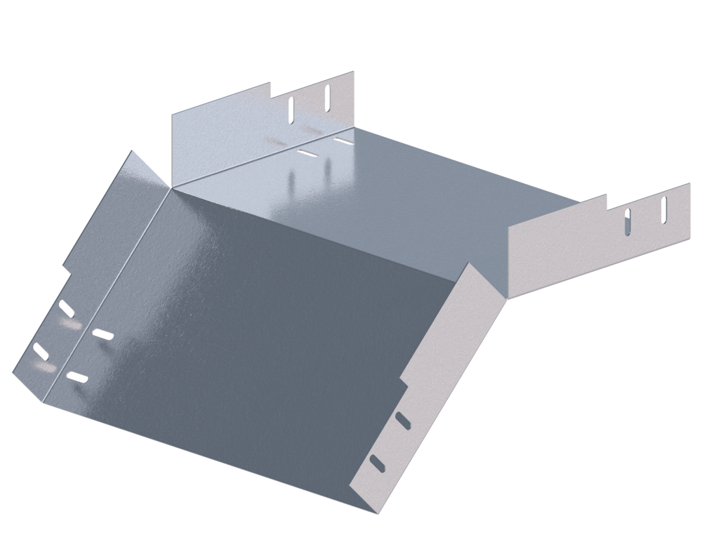 Лоток монтажный угловой 45 вниз ЛУ45Н.400.150.408.1.1