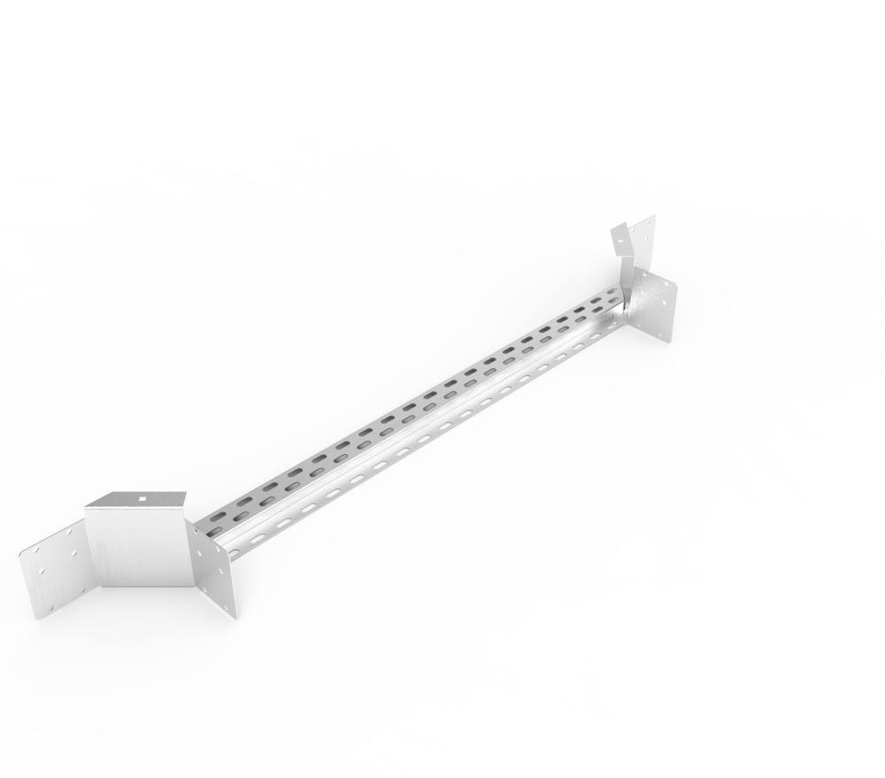 Кабельрост угловой  с R=100 мм ответвительный горизонтальный РУ1ОГ.1000.150.100.1,5.2