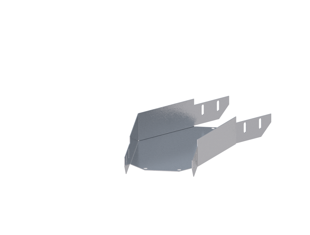 Лоток монтажный угловой 45 горизонтальный ЛУ45Г.150.50.442.1,2.1