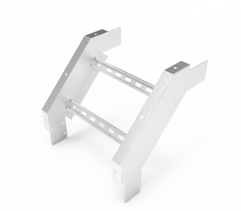 Кабельрост угловой  с R=100 мм 90 вниз РУ190Н.500.100.100.1,5.2