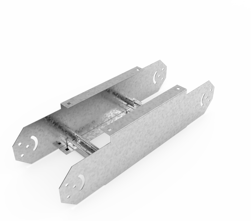 Кабельрост угловой  с R=100 мм шарнирный  РУ1Ш.300.150.100.2.1