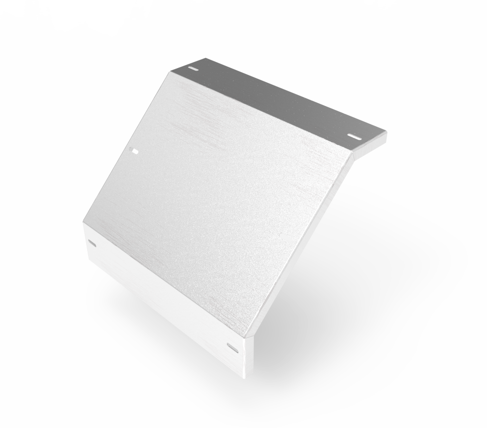 Крышка кабельроста углового с R=100 мм 90 вниз РК190Н.400.20.100.2.2