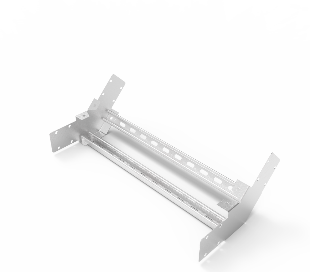 Кабельрост угловой  с R=100 мм 45 вверх РУ145В.600.100.100.2.2