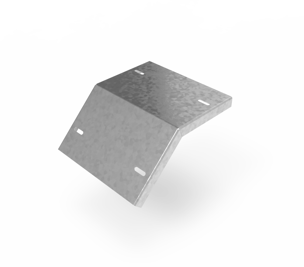 Крышка кабельроста углового с R=100 мм 45 вниз РК145Н.200.20.100.2.1