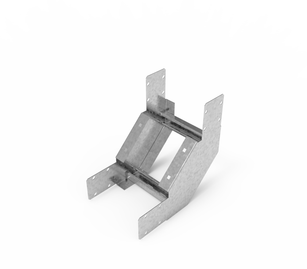 Кабельрост угловой  с R=100 мм 90 вверх РУ190В.300.100.100.2.1