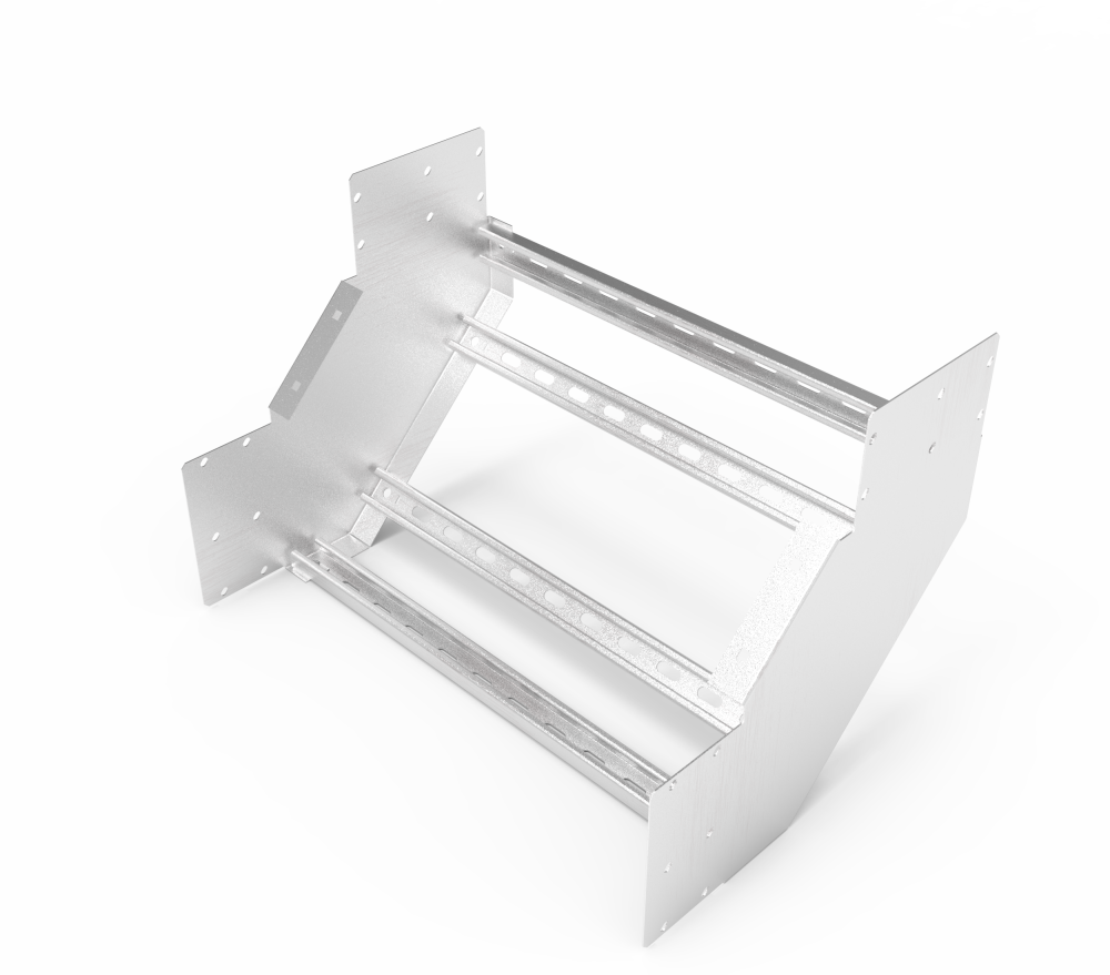 Кабельрост угловой  с R=100 мм 90 вверх РУ190В.600.200.100.2.2