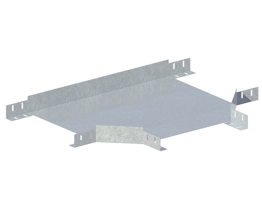 Лоток монтажный угловой тройниковый горизонтальный ЛУТГ.600.100.1051.1,5.4