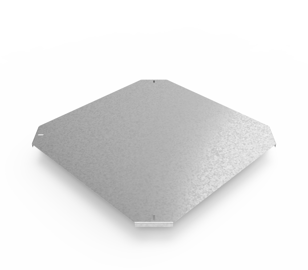 Крышка кабельроста углового с R=100 мм крестообразный горизонтальный РК1КГ.600.20.100.1,5.1