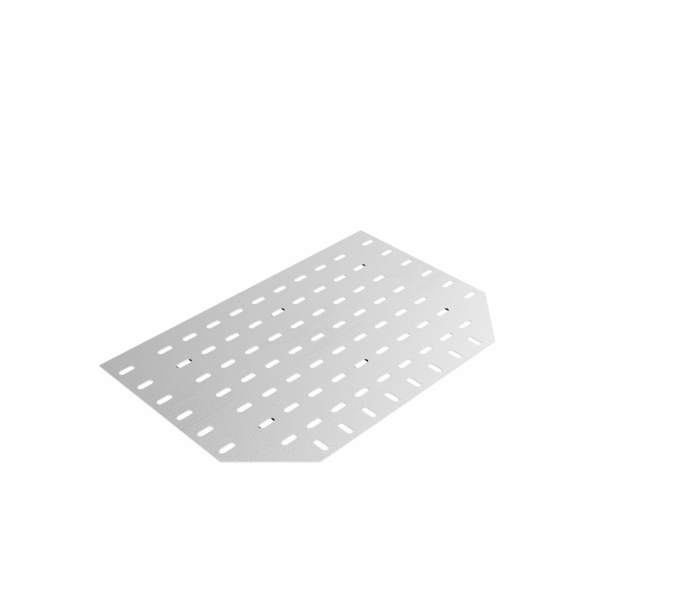 Дно кабельроста углового с R=100 мм тройниковый горизонтальный РД1ТГ.500.0.100.1,5.2