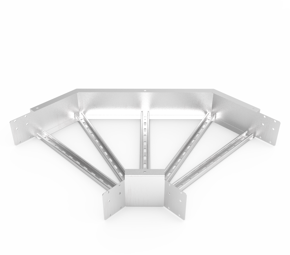 Кабельрост угловой  с R=100 мм 90 горизонтальный РУ190Г.700.150.100.2.2