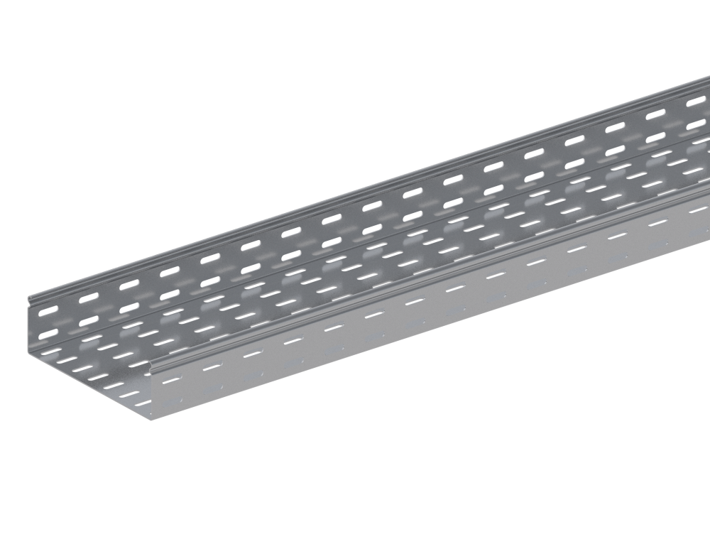 Лоток монтажный прямой перфорированный замковый ЛППЗ.200.100.2000.1.1