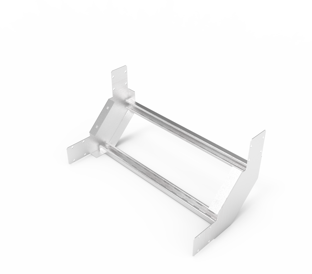 Кабельрост угловой  с R=100 мм 90 вверх РУ190В.700.100.100.2.2