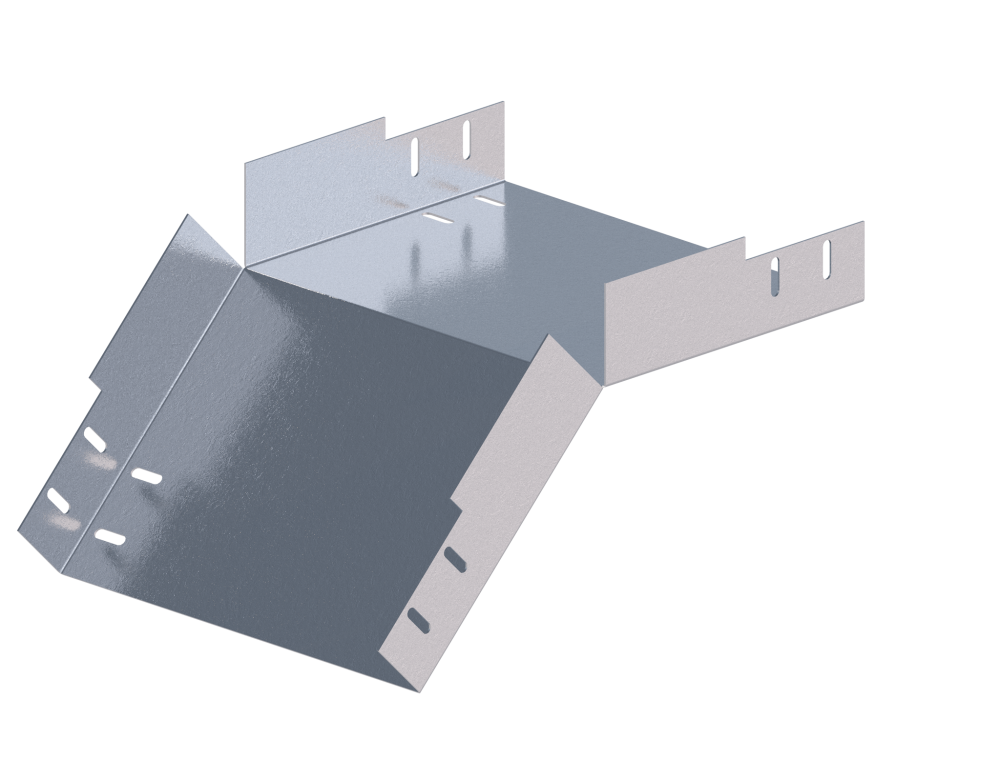 Лоток монтажный угловой 45 вниз ЛУ45Н.300.50.382.1,5.1