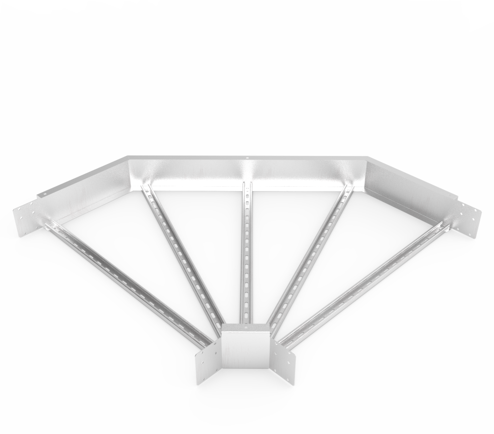 Кабельрост угловой  с R=100 мм 90 горизонтальный РУ190Г.1000.150.100.1,5.2