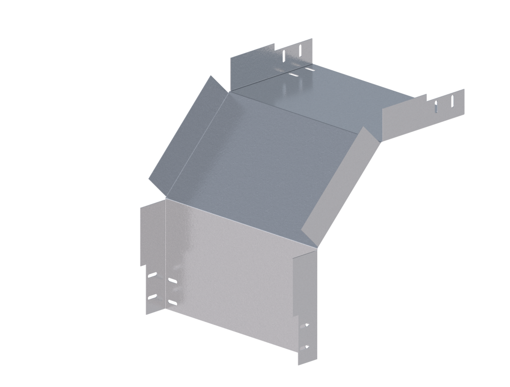 Лоток монтажный угловой 90 вниз ЛУ90Н.600.150.454.2.1