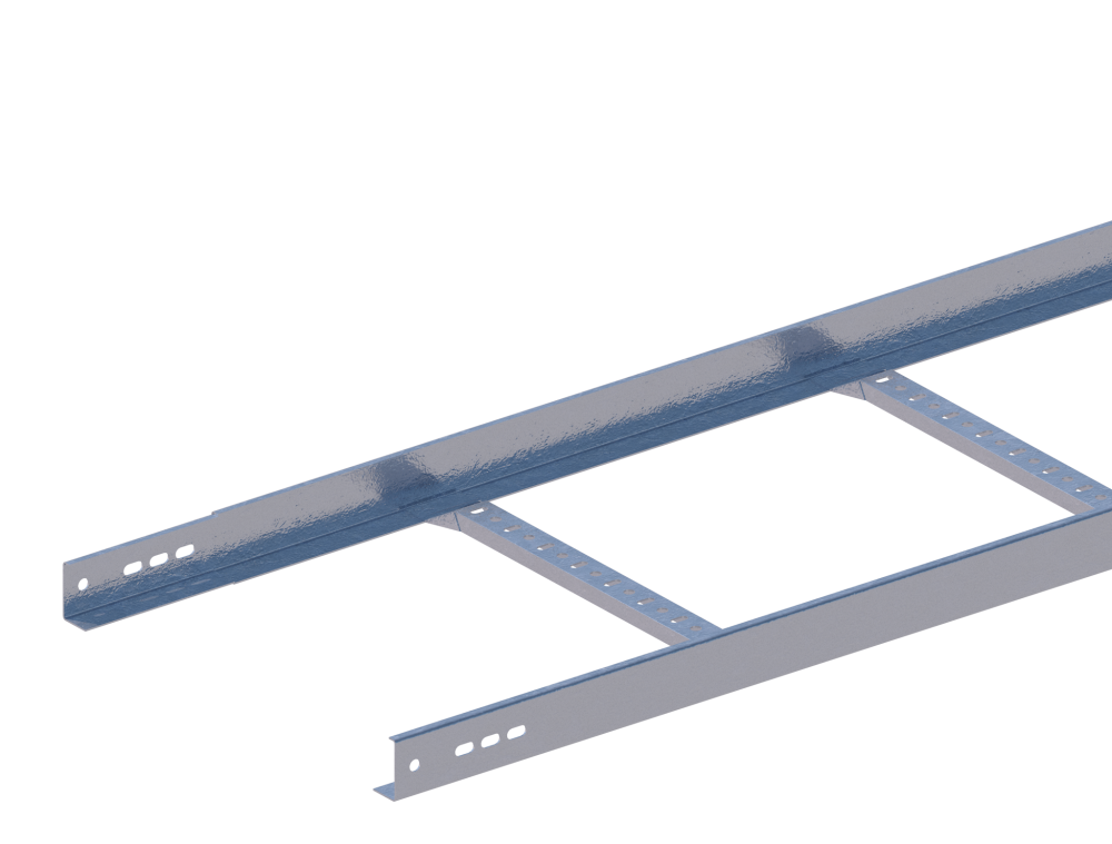 Лоток прямой НЛ50-П1,87ц УТ1,5 (h=50 мм, s=1,5 мм)