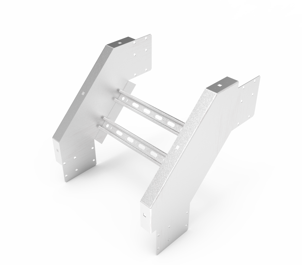 Кабельрост угловой  с R=100 мм 90 вниз РУ190Н.500.150.100.1,5.2