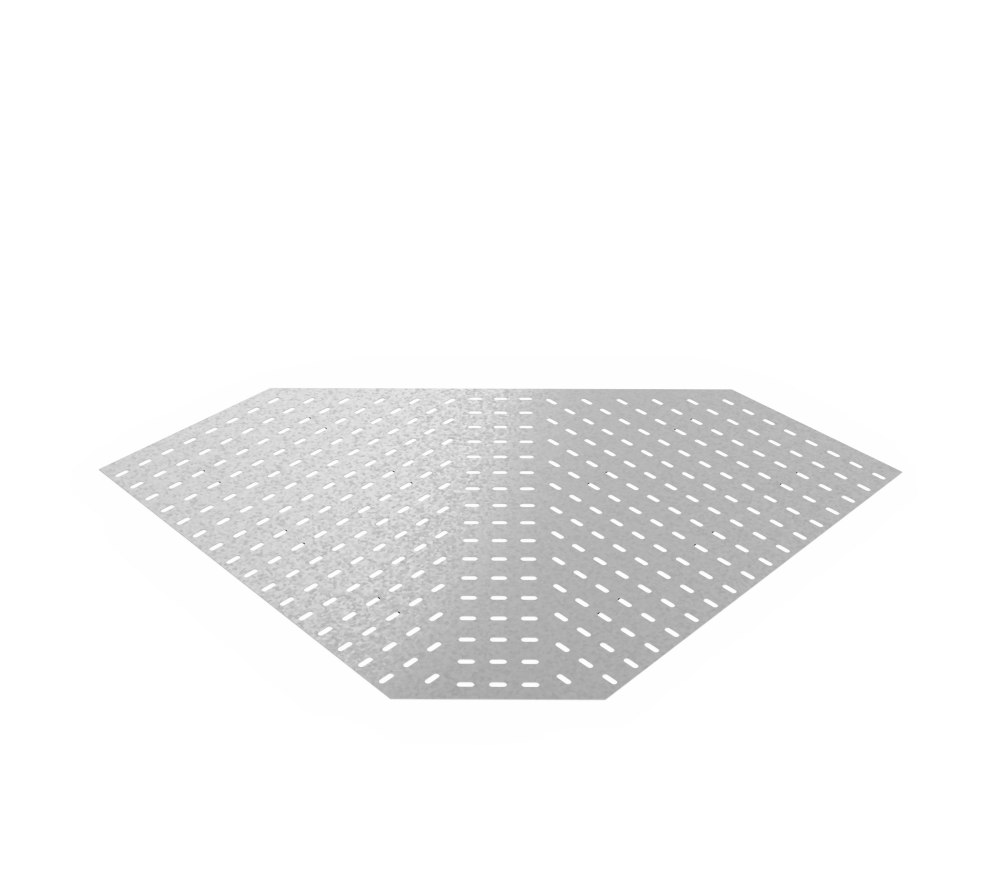 Дно кабельроста углового с R=100 мм 90 горизонтальный РД190Г.1000.0.100.2,5.1