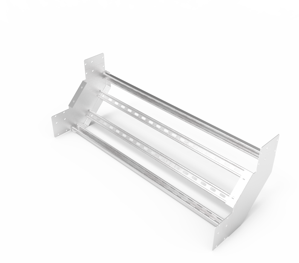 Кабельрост угловой  с R=100 мм 90 вверх РУ190В.1000.150.100.1,5.2