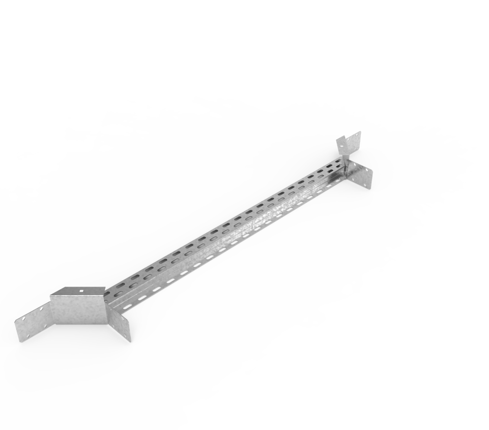 Кабельрост угловой  с R=100 мм ответвительный горизонтальный РУ1ОГ.1000.100.100.2,5.1