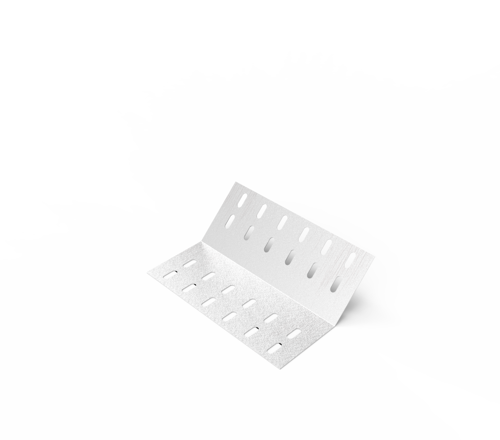 Дно кабельроста углового с R=100 мм 45 вверх РД145В.400.0.100.2.2