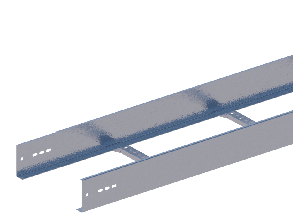 Лоток прямой НЛ30-П2,87ц УТ1,5 (h=100 мм, s=1,2 мм)
