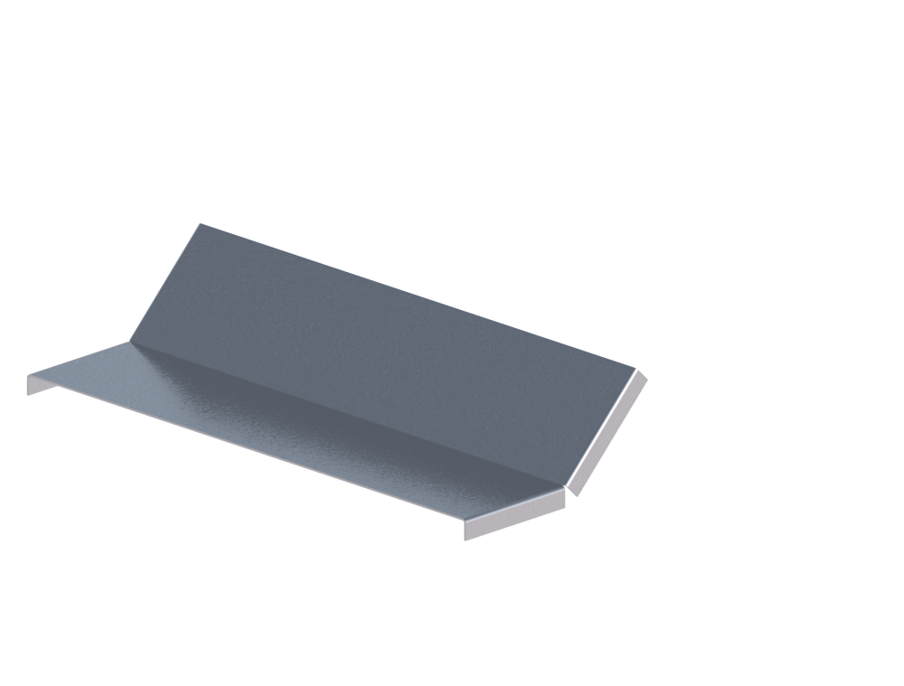 Крышка лотка монтажного углового 45 вверх ЛР45В.400.15.169.2.1